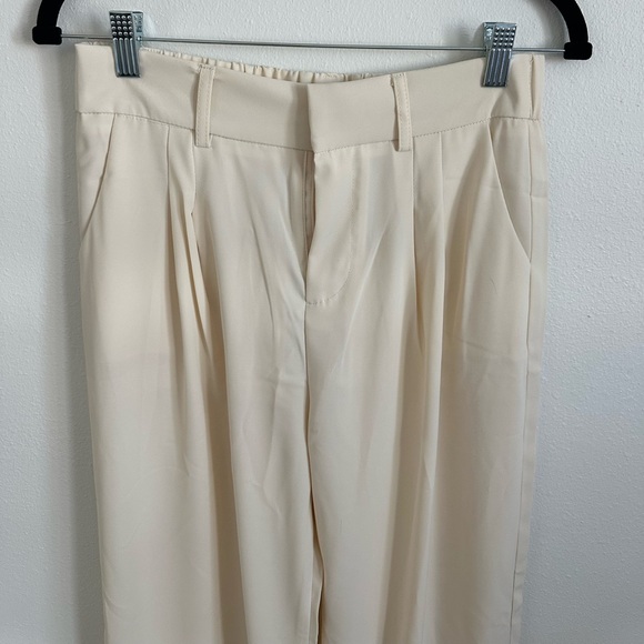 Cream tailored dress pants - Picture 3 of 7